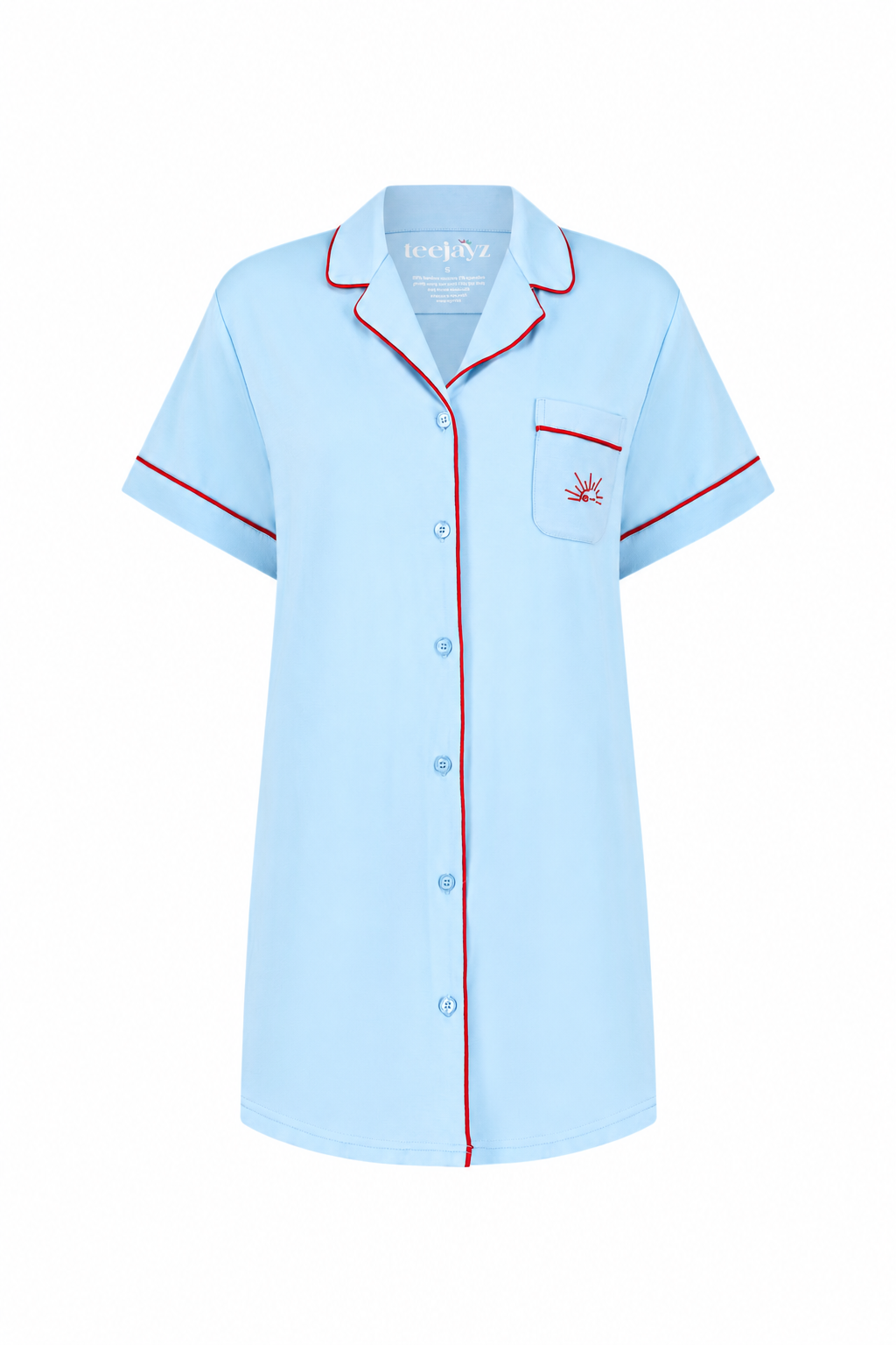 Slumber Night Dress OEKO-TEX® Bamboo – Light Blue