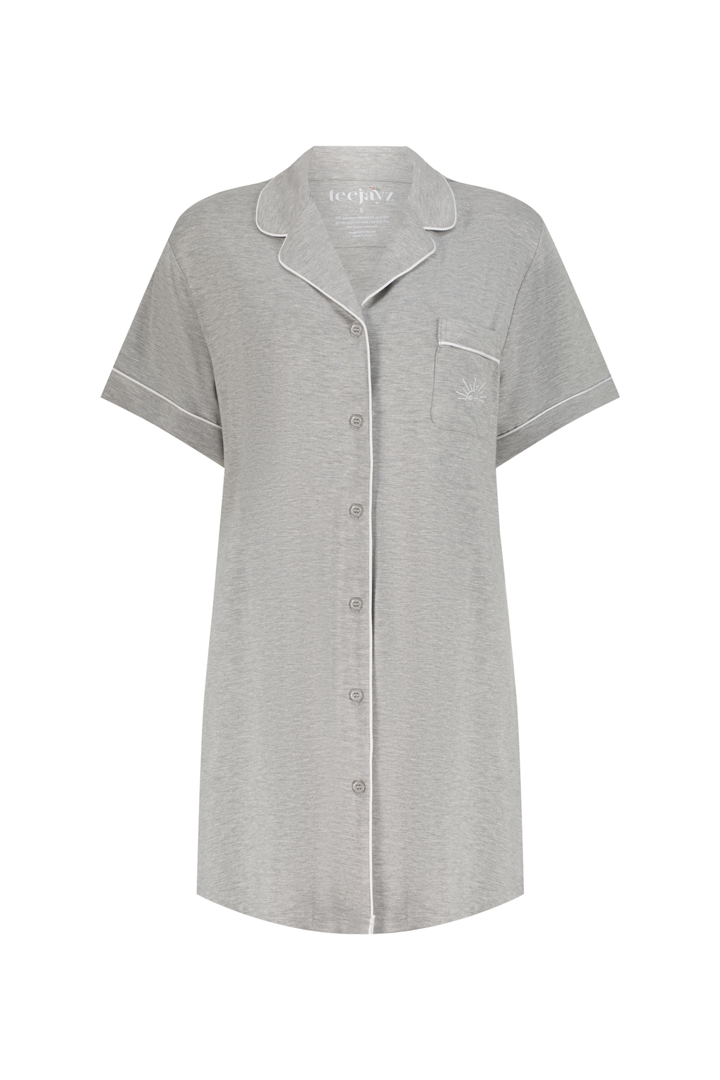 Slumber Night Dress OEKO-TEX® Bamboo – Light Grey