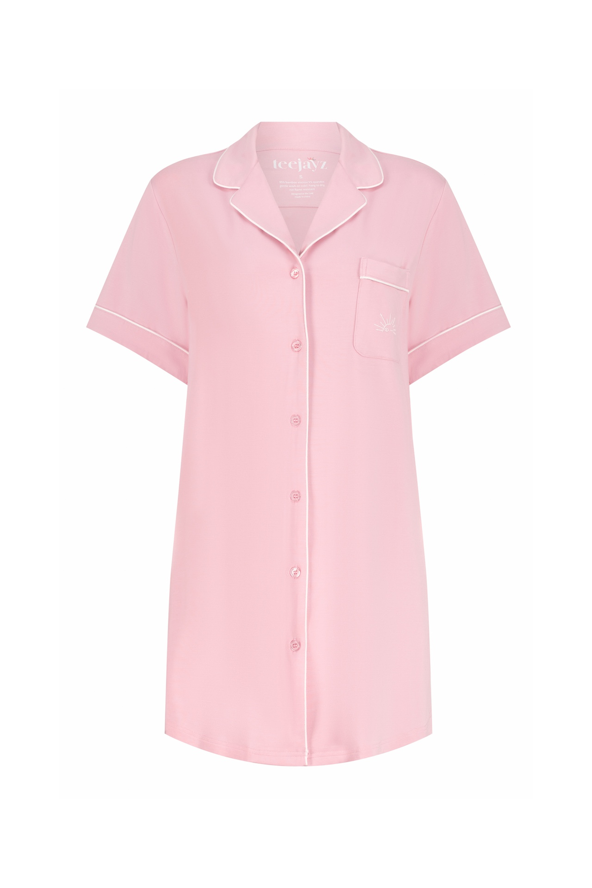 Slumber Night Dress OEKO-TEX® Bamboo – Pink