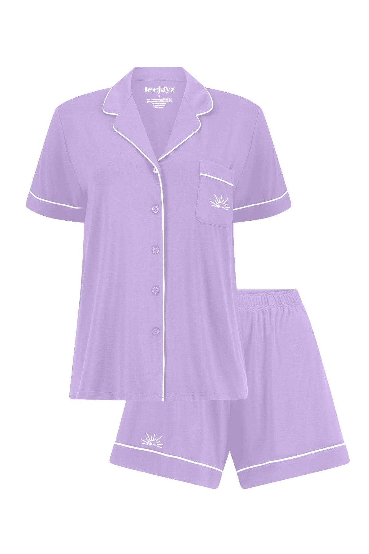 Kayla Shorts Set OEKO-TEX® Bamboo – Lavender