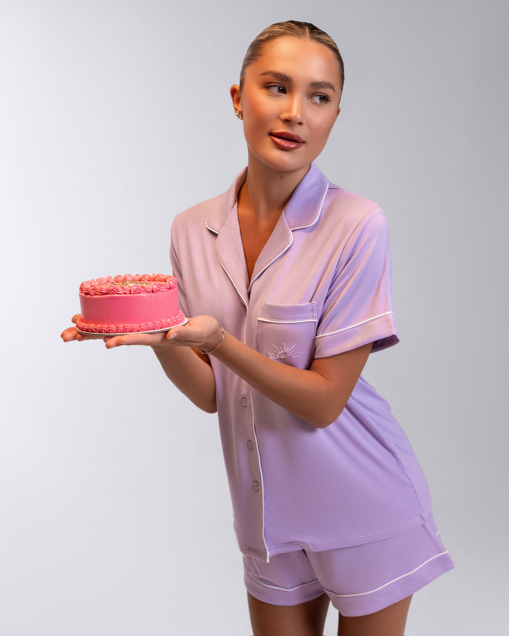 Kayla Shorts Set OEKO-TEX® Bamboo – Lavender