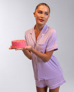 Kayla Shorts Set OEKO-TEX® Bamboo – Lavender
