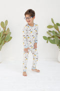 Kids' bamboo pyjama set in Cool dude print – OEKO-TEX® certified, TEEJAYZ