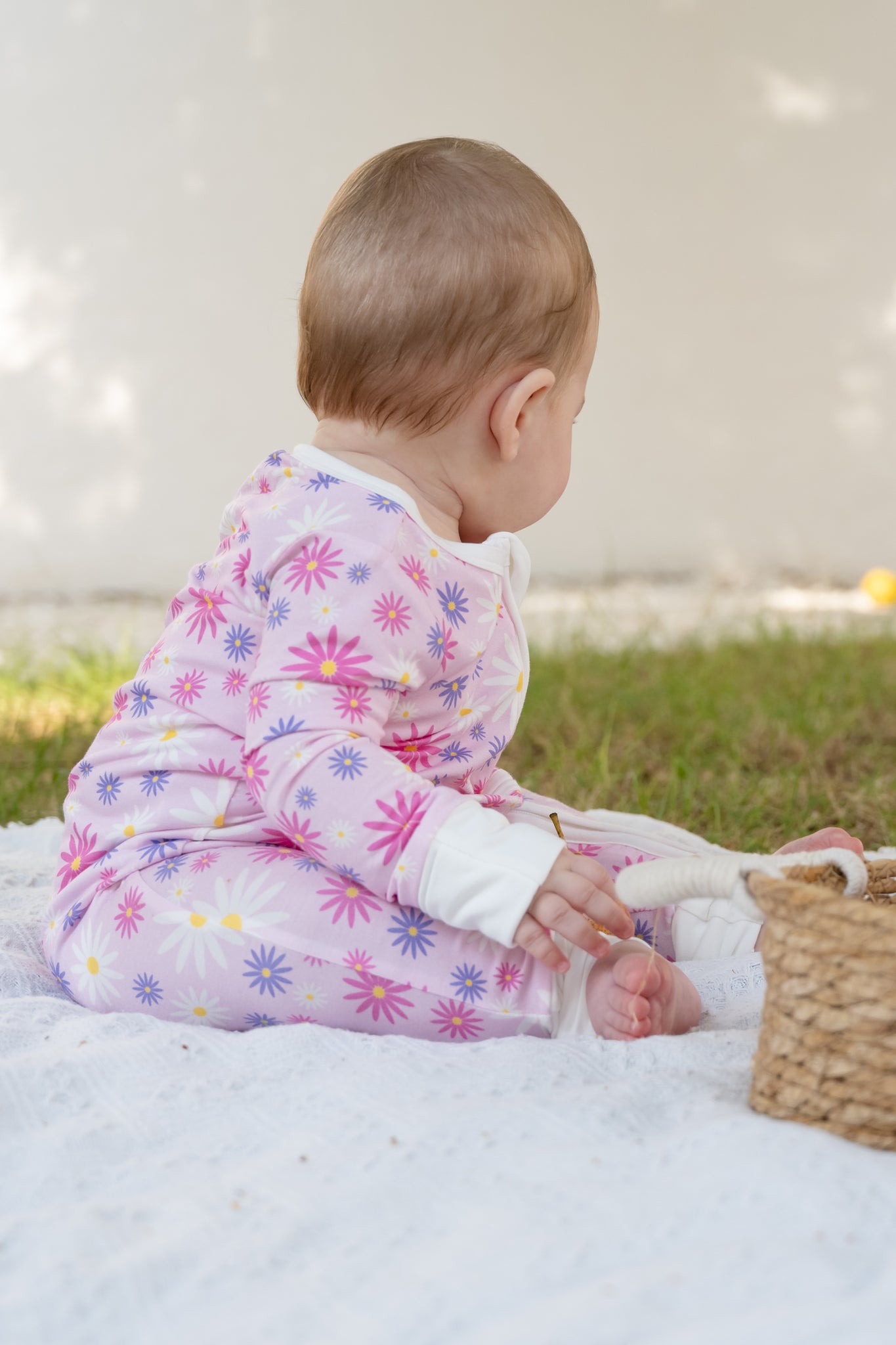 Flower Power Zippy Onesie OEKO-TEX® Bamboo