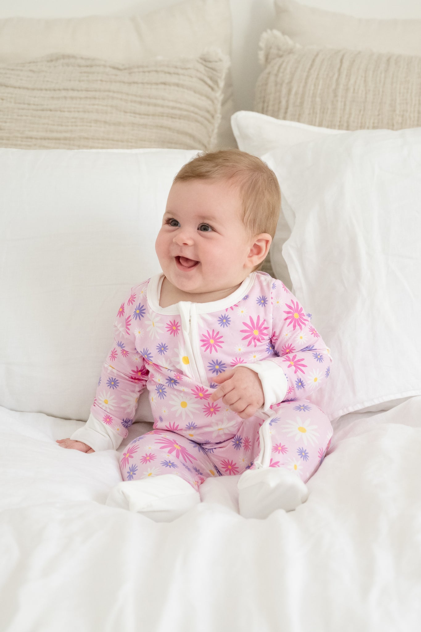 Flower Power Zippy Onesie OEKO-TEX® Bamboo