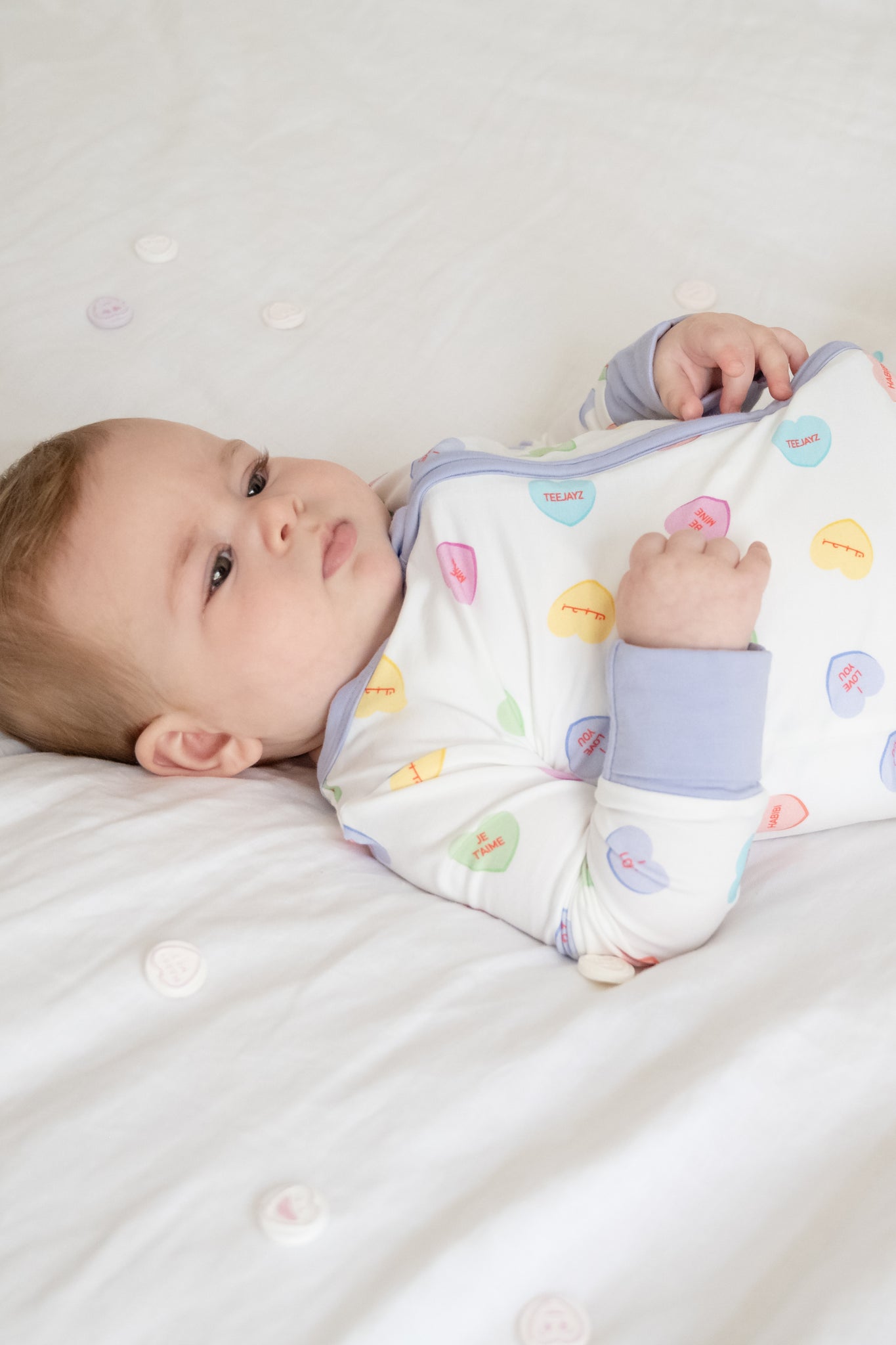 Candy Heart Zippy Onesie OEKO-TEX® Bamboo
