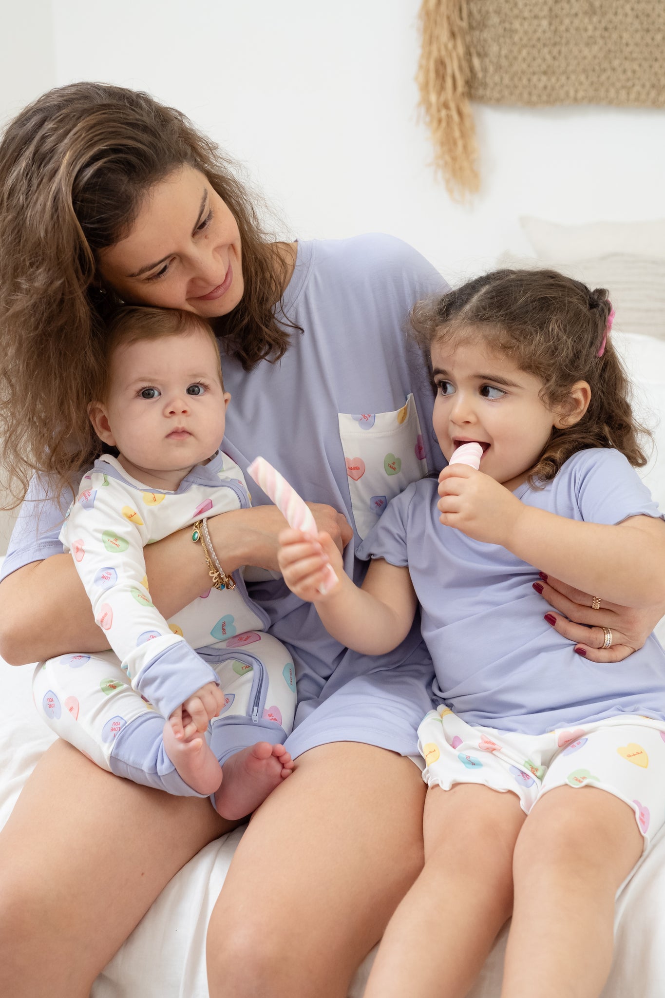 Candy Heart Zippy Onesie OEKO-TEX® Bamboo