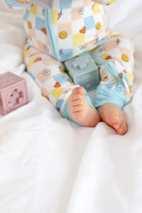 Check zippy onesie OEKO-TEX® Bamboo